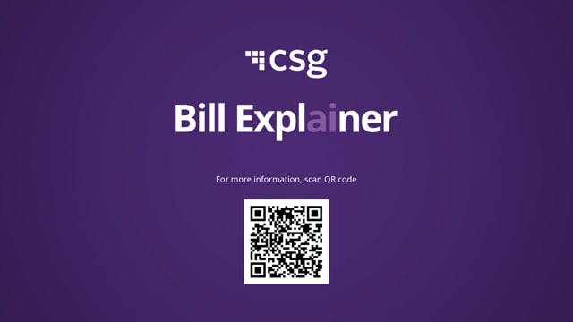 Introducing CSG Bill Explainer