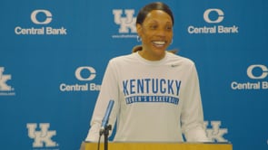 VIDEO: Kentucky Women's Coach Kyra Elzy Meets with Media