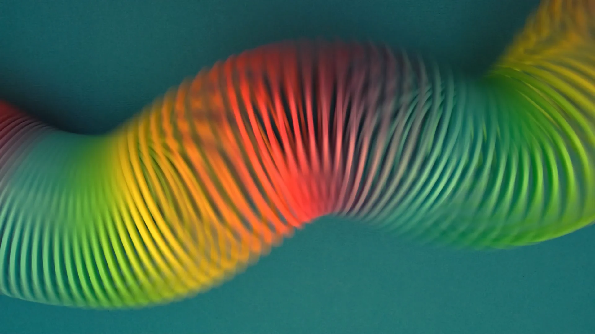 Rainbow Slinky (GIF + Wallpaper)