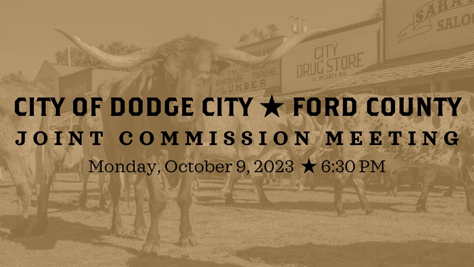 City of Dodge City and Ford County Joint Commission Meeting October 9