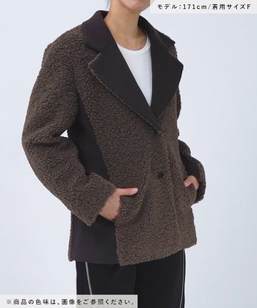 WEB/大宮店限定 LADIES】ウールボアドッキングジャケットコート