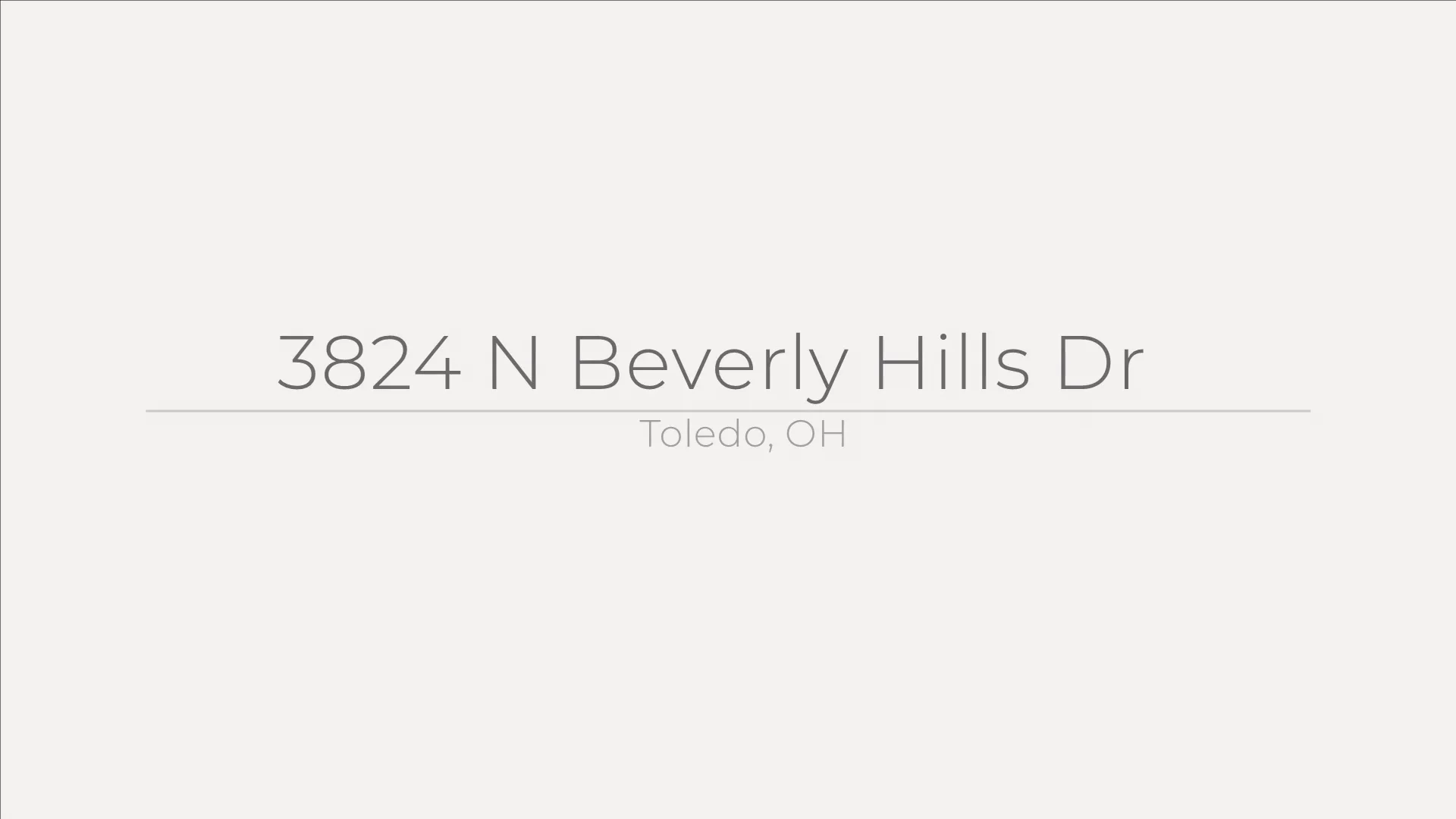 3824 N Beverly Hills Dr, Toledo, OH on Vimeo