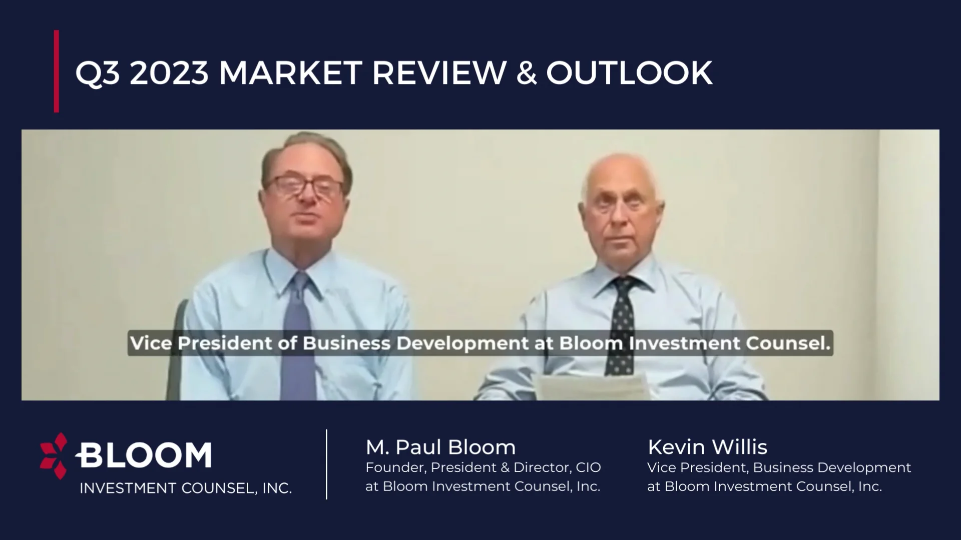 Market Commentary Q3 2023 on Vimeo