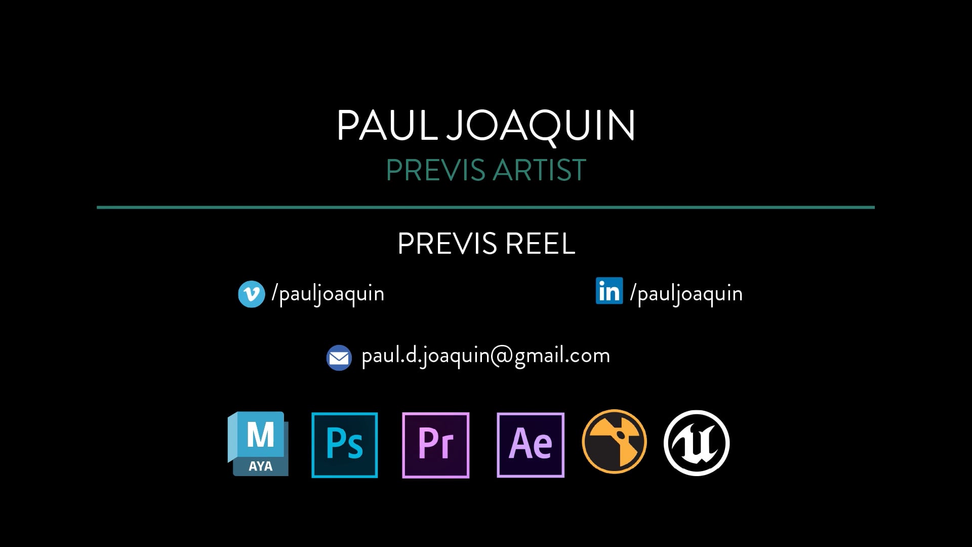 Previs Reel