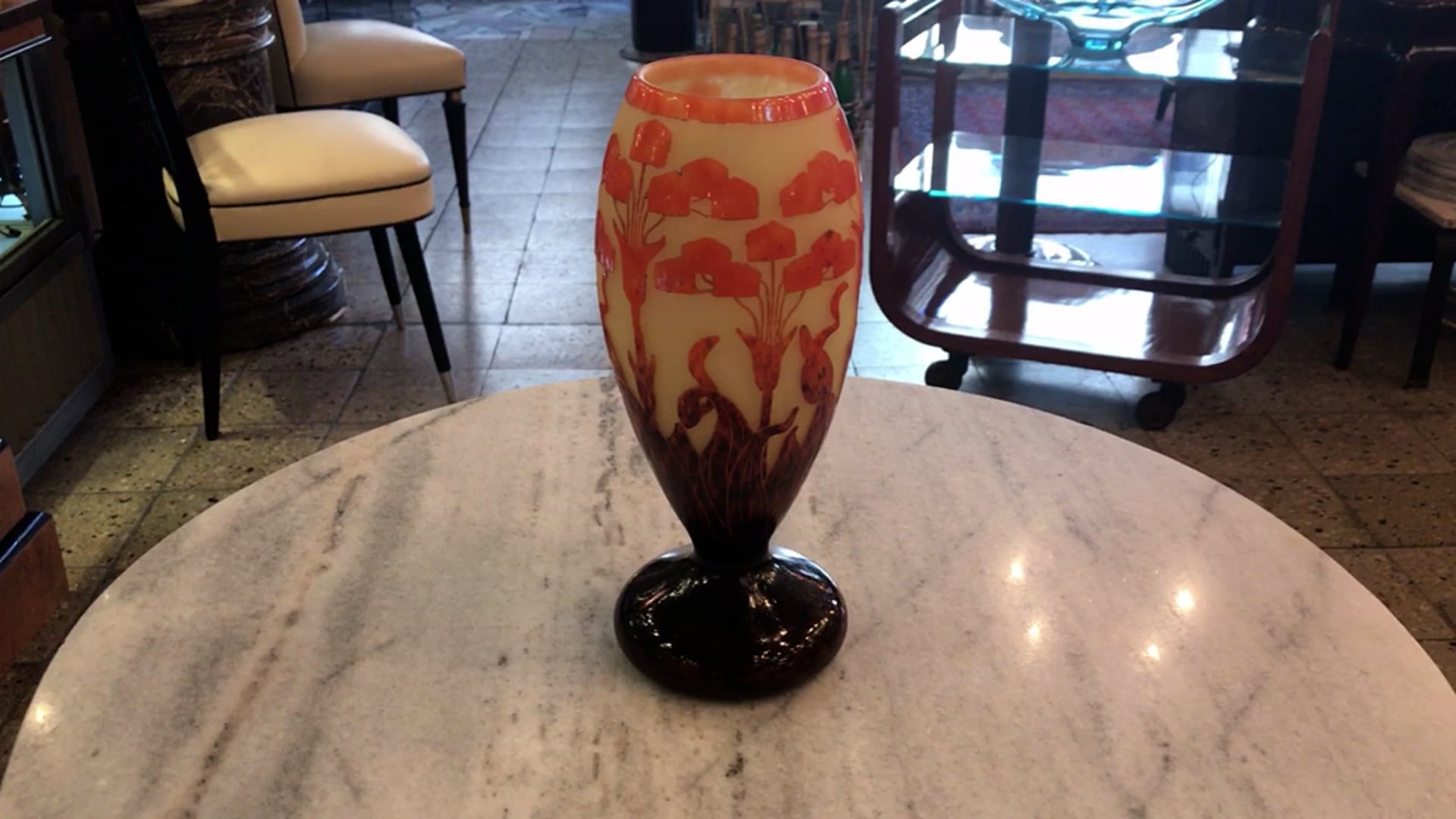Le Verre Francais ( Decoration Amourettes) Style: Art Nouveau