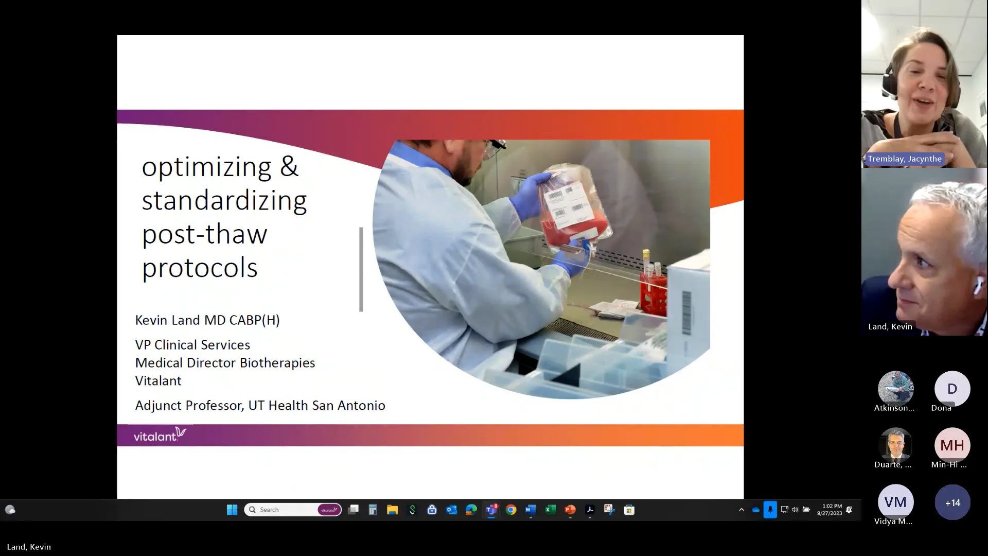 Webinar Standardization of Stem Cell Post Thaw Viability Assessment on ...