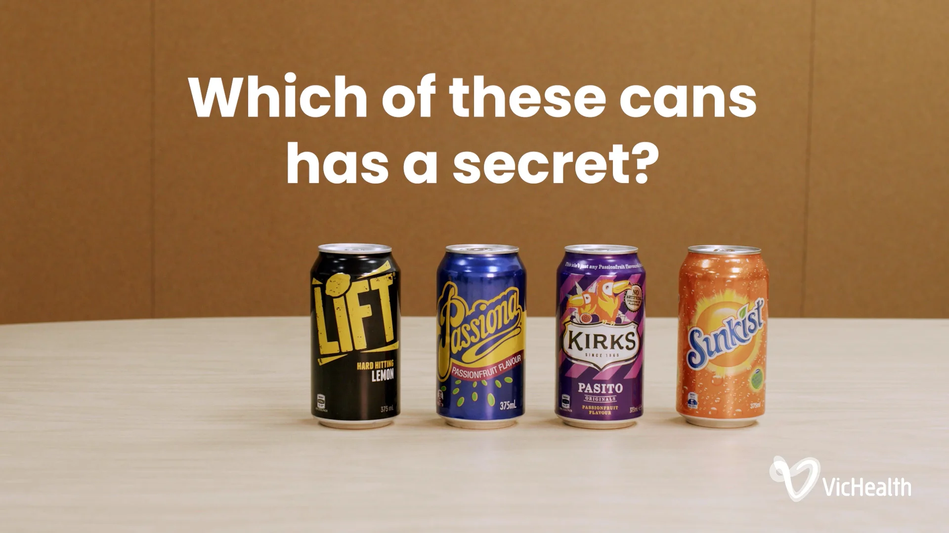 Which of these cans has a secret?