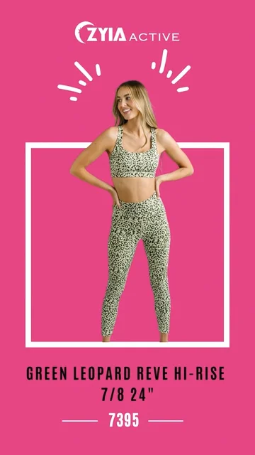 Zyia Hi-Rise Leopard Print Leggings