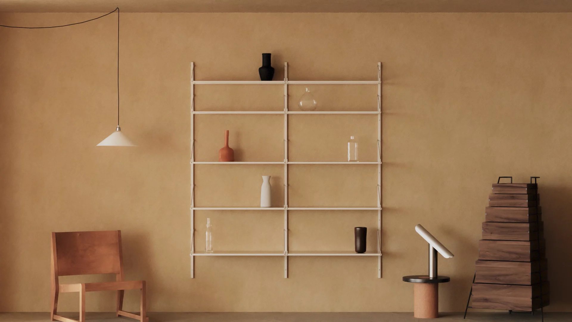 Shelf Library Single Section - Stainless Steel | FRAMA Shelf Library Single Section - Stainless Steel | FRAMA