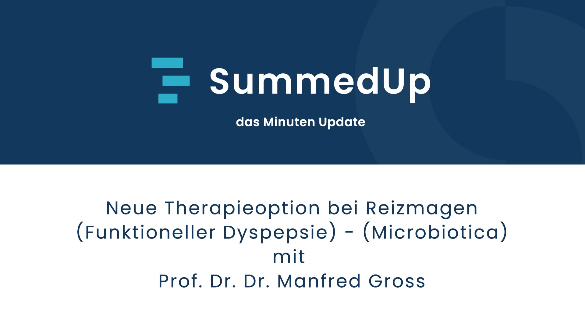 Neue Therapieoption bei Reizmagen (Funktioneller Dyspepsie)