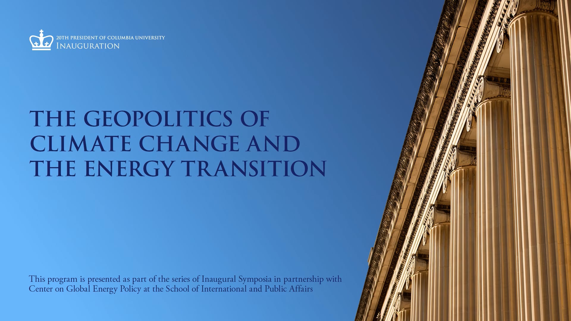 The Geopolitics of Climate Change and the Energy Transition