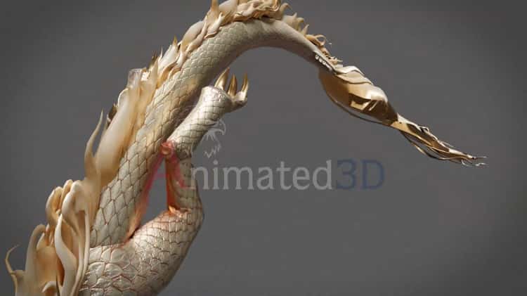 Mythological SNAKE - 3D Model Animated