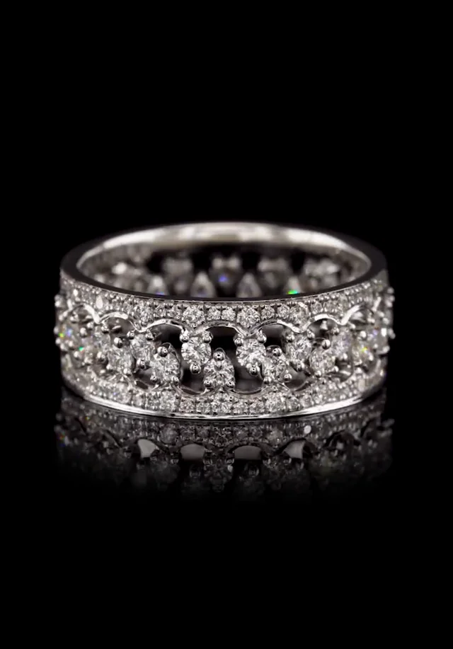 Unusual hot sale eternity bands