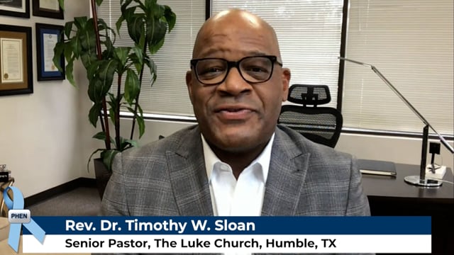 Rev. Dr. Timothy Sloan about Prostate Cancer Crisis