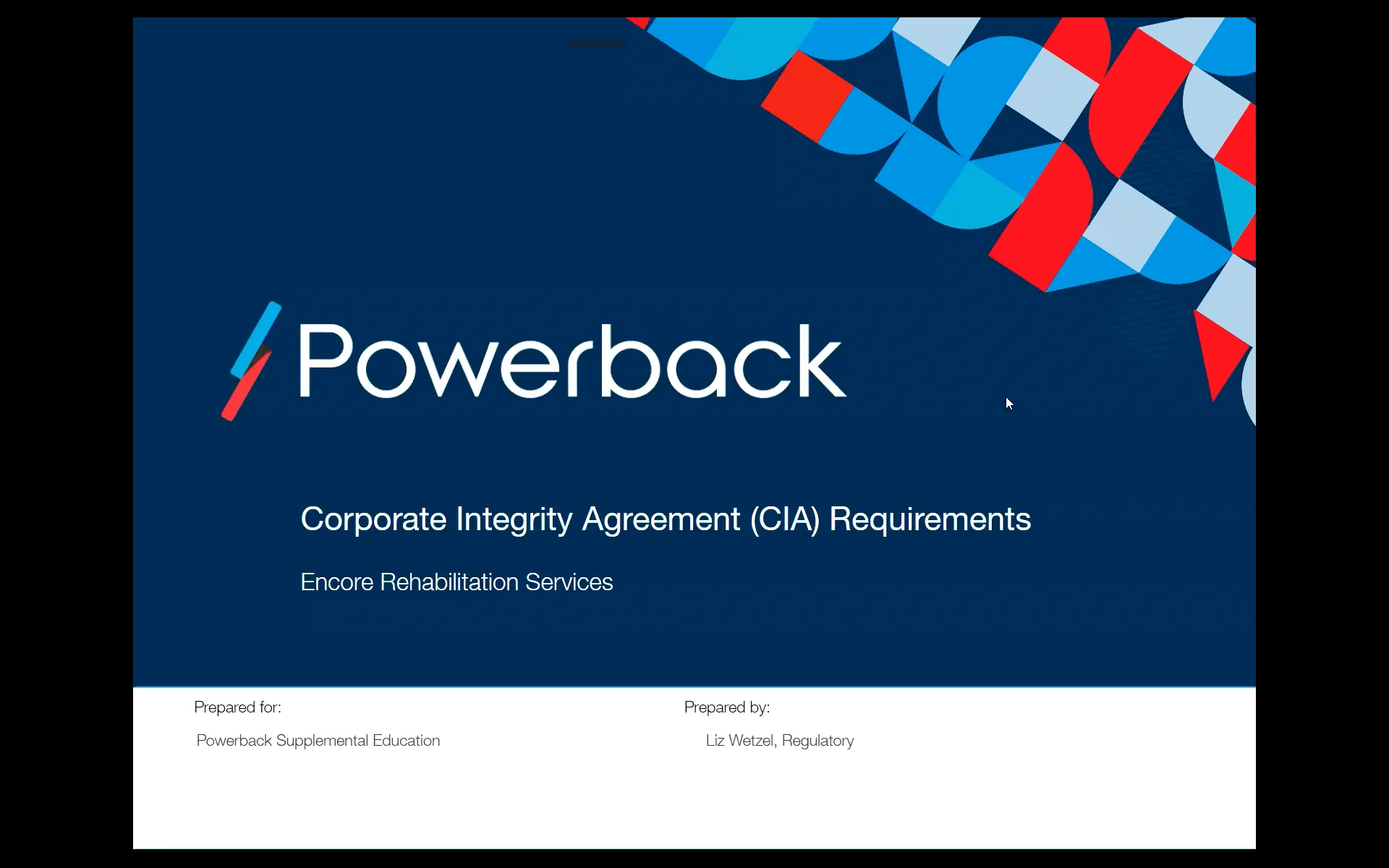 Powerback CIA Training on Vimeo