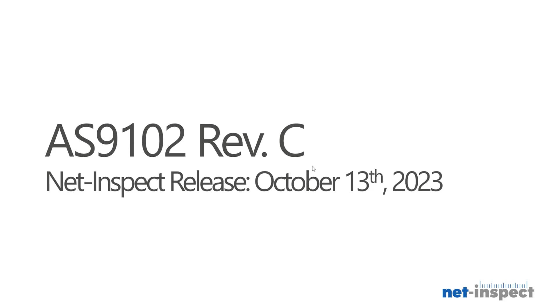 NetInspect AS9102 Rev. C Overview on Vimeo