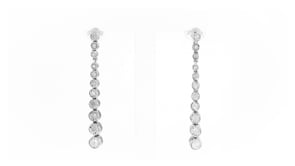 50 ct. t.w. Bezel-Set Diamond Drop Earrings in Sterling Silver