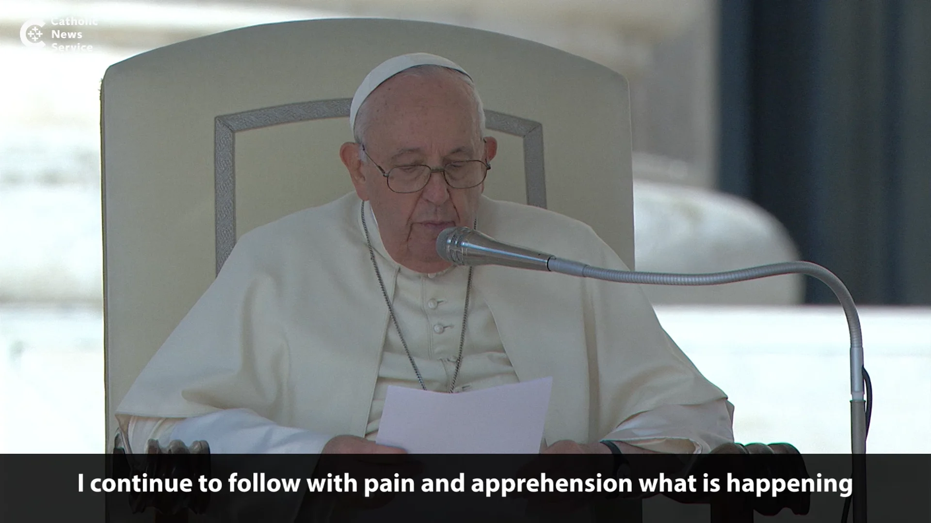 Pope Speaks on Holy Land Crisis on Vimeo