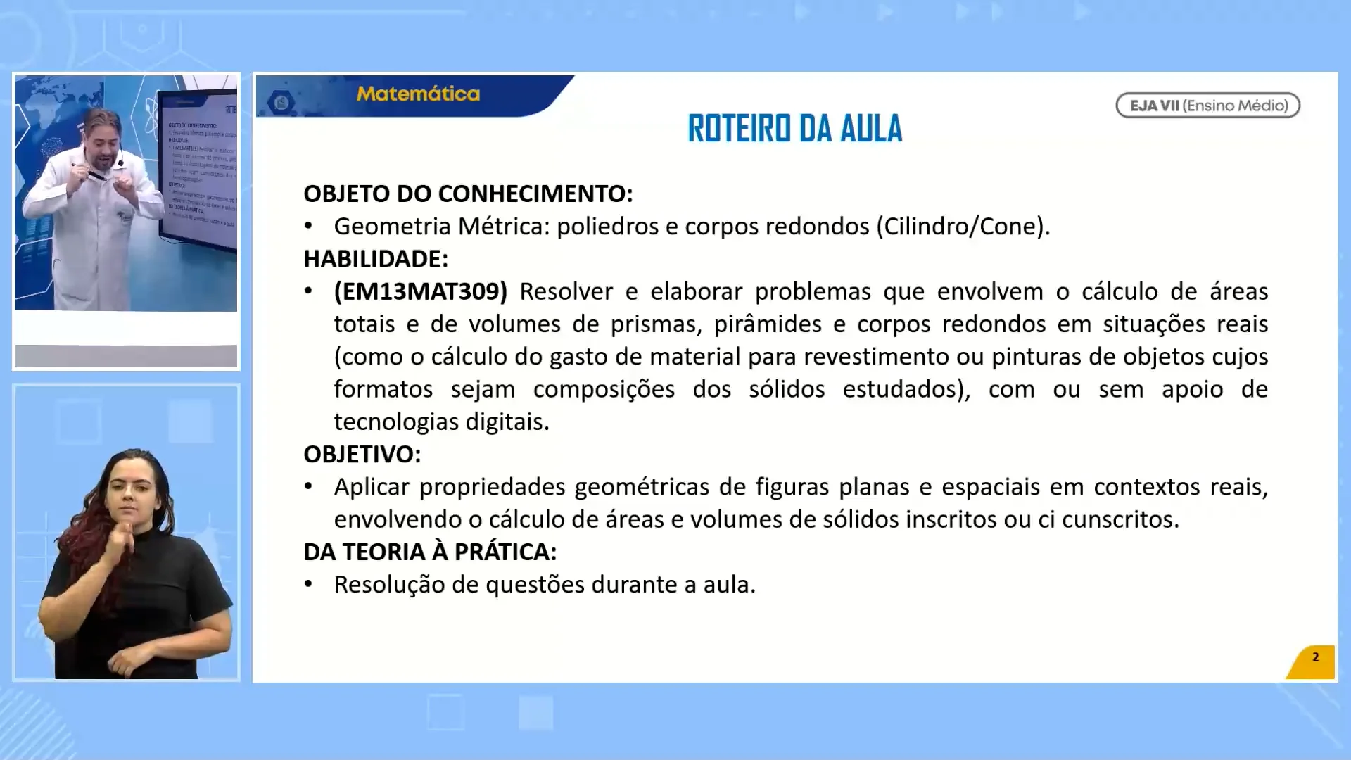 Matemática EJA, Atividades em 2023