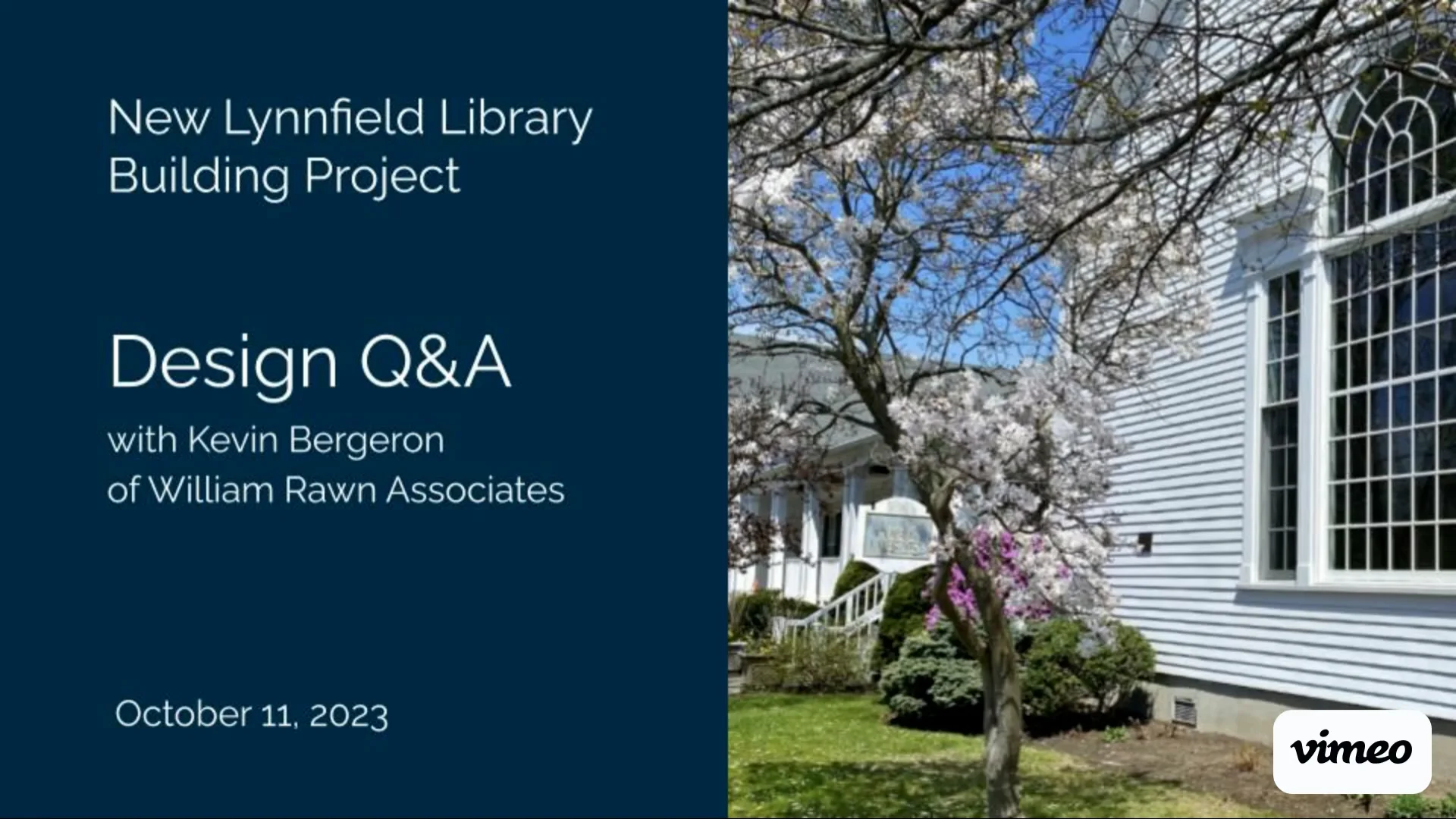 New Lynnfield Public Library Design Q&A with Kevin Bergeron (William