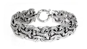 Sterling Silver Byzantine Bracelet