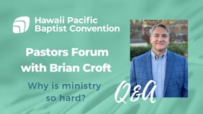 Pastors Forum with Brian Croft Q&A - Why Is Ministry So Hard?