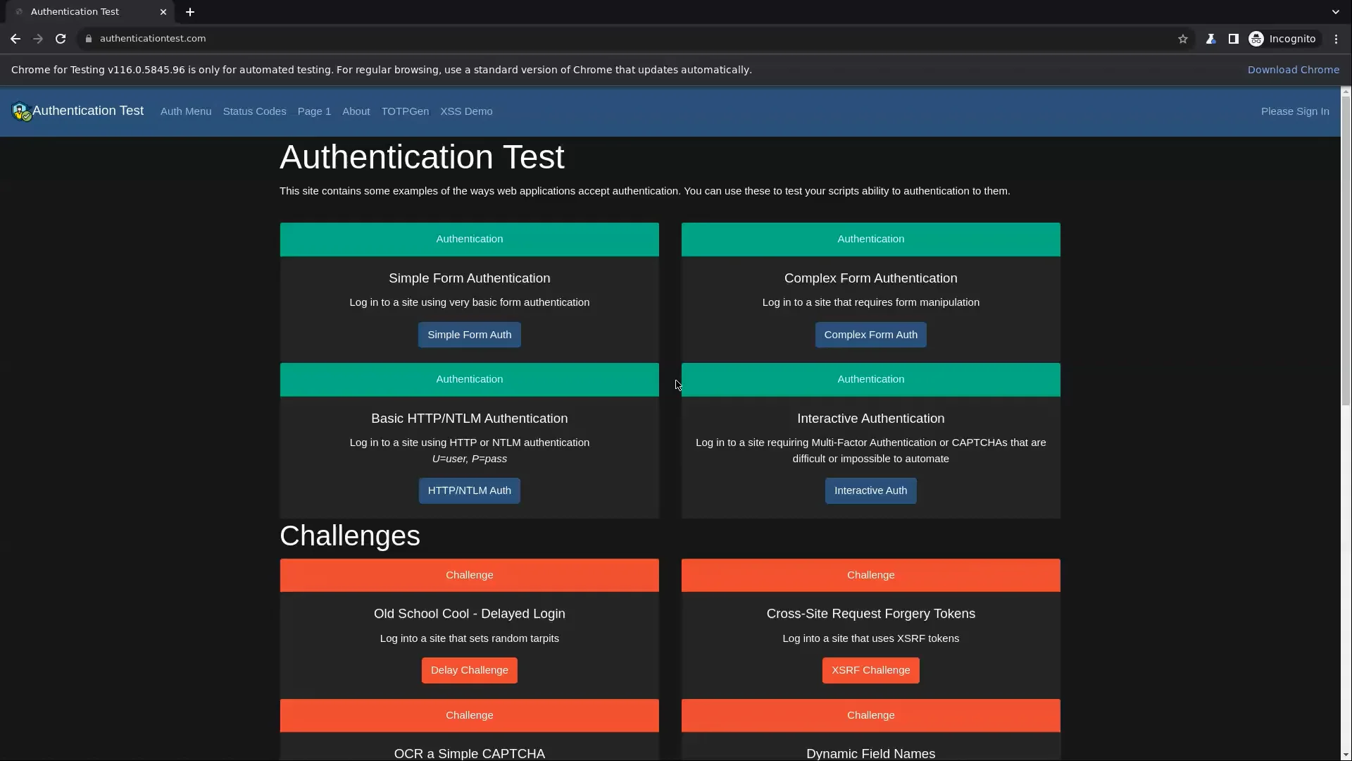 Testing Authentication on Vimeo