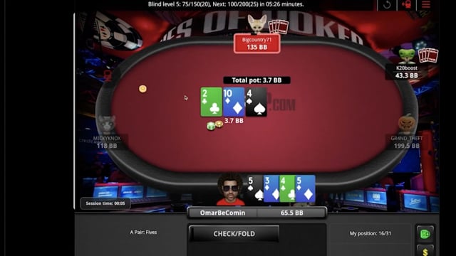#92: Live spots from Terp's Online hands