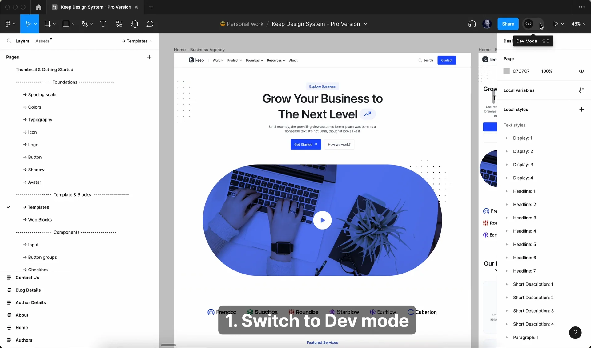 Figma basic for dev on Vimeo