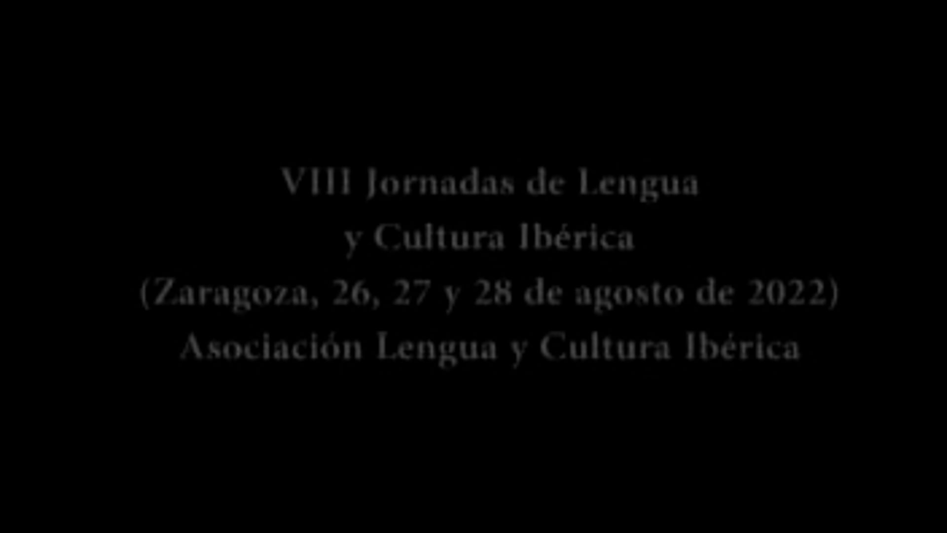 VIII Jornadas de Lengua y Cultura Ibérica. Conferencia de Serdaniol sobre la lengua Elengoa.