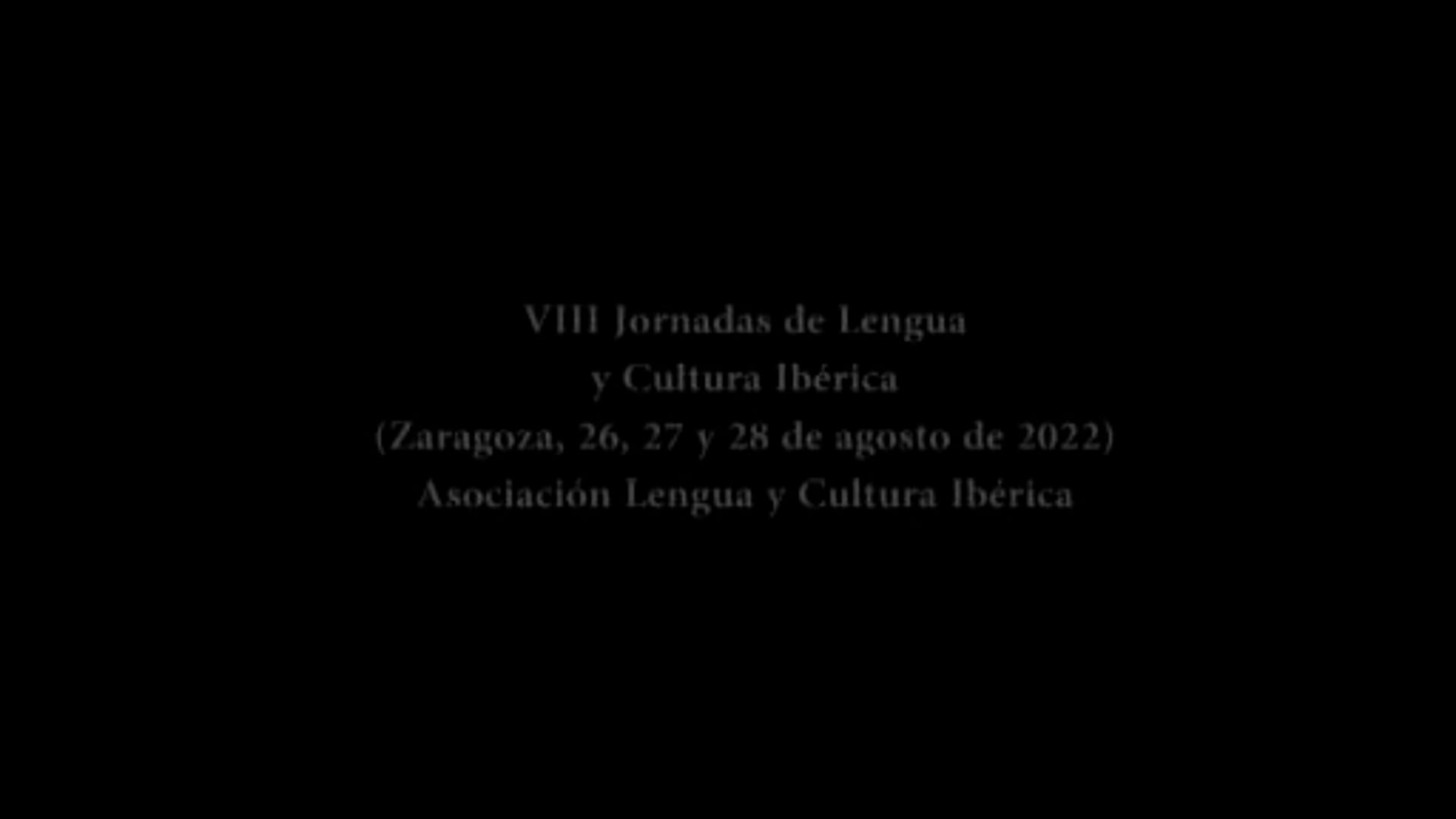 VIII Jornadas de Lengua y Cultura Ibérica. Conferencia de Serdaniol sobre la lengua Elengoa.