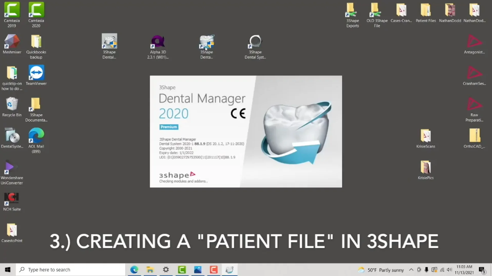 3.Creating a patient file in 3Shape on Vimeo