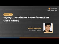 Sponsored talk: MySQL database transformation case study leading to cost savings.