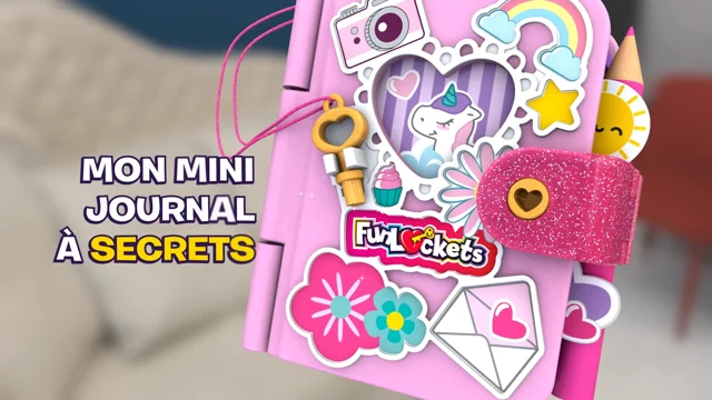 Funlockets Mon Mini Journal à Secrets - intime personnalisable! Trouve Les  clés & découvre Les mystères; plus de 15 Surprises à l'intérieur ! Jouet  créatif, enfant, papeterie, fille, dès 6 ans 