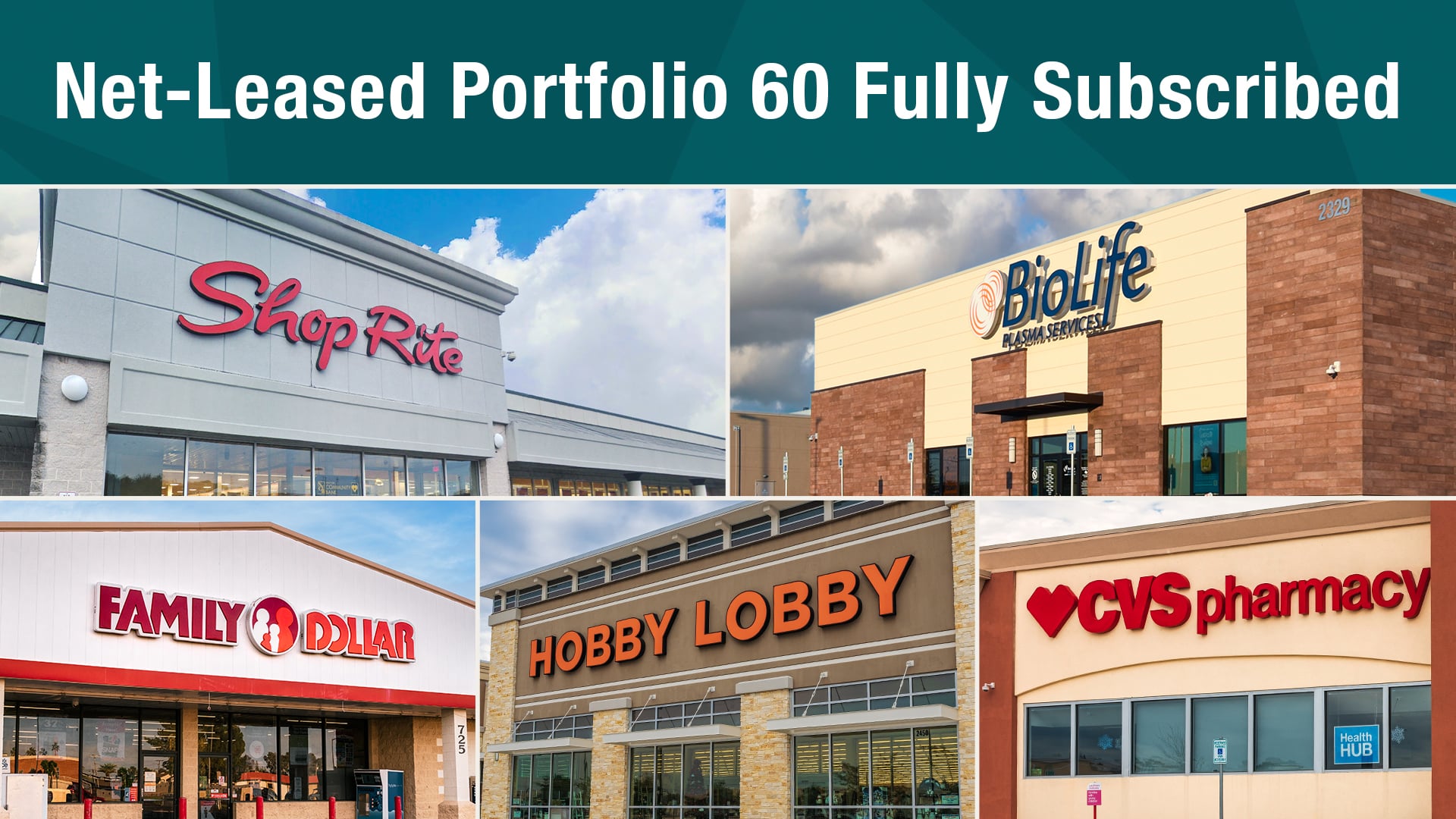 Net-Leased Portfolio 60 - Fully Subscribed