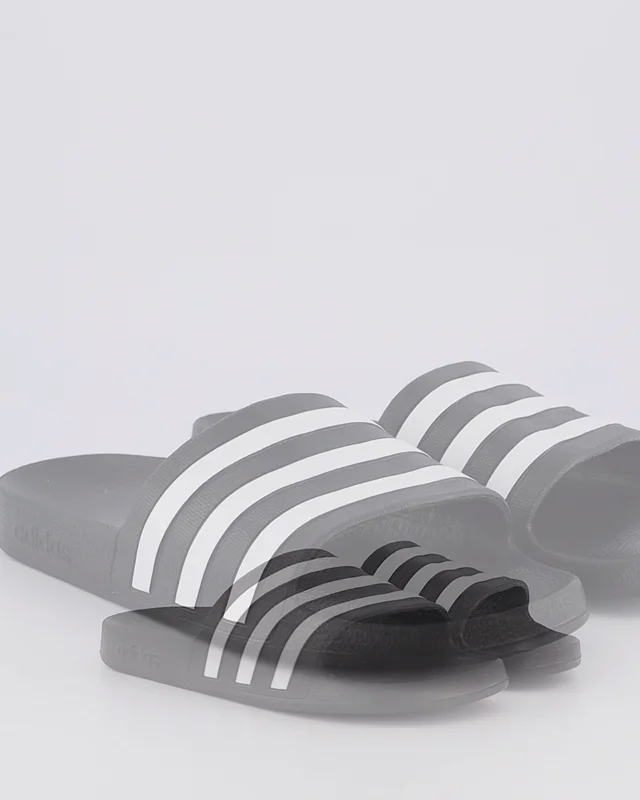 Grey hot sale adilette slides