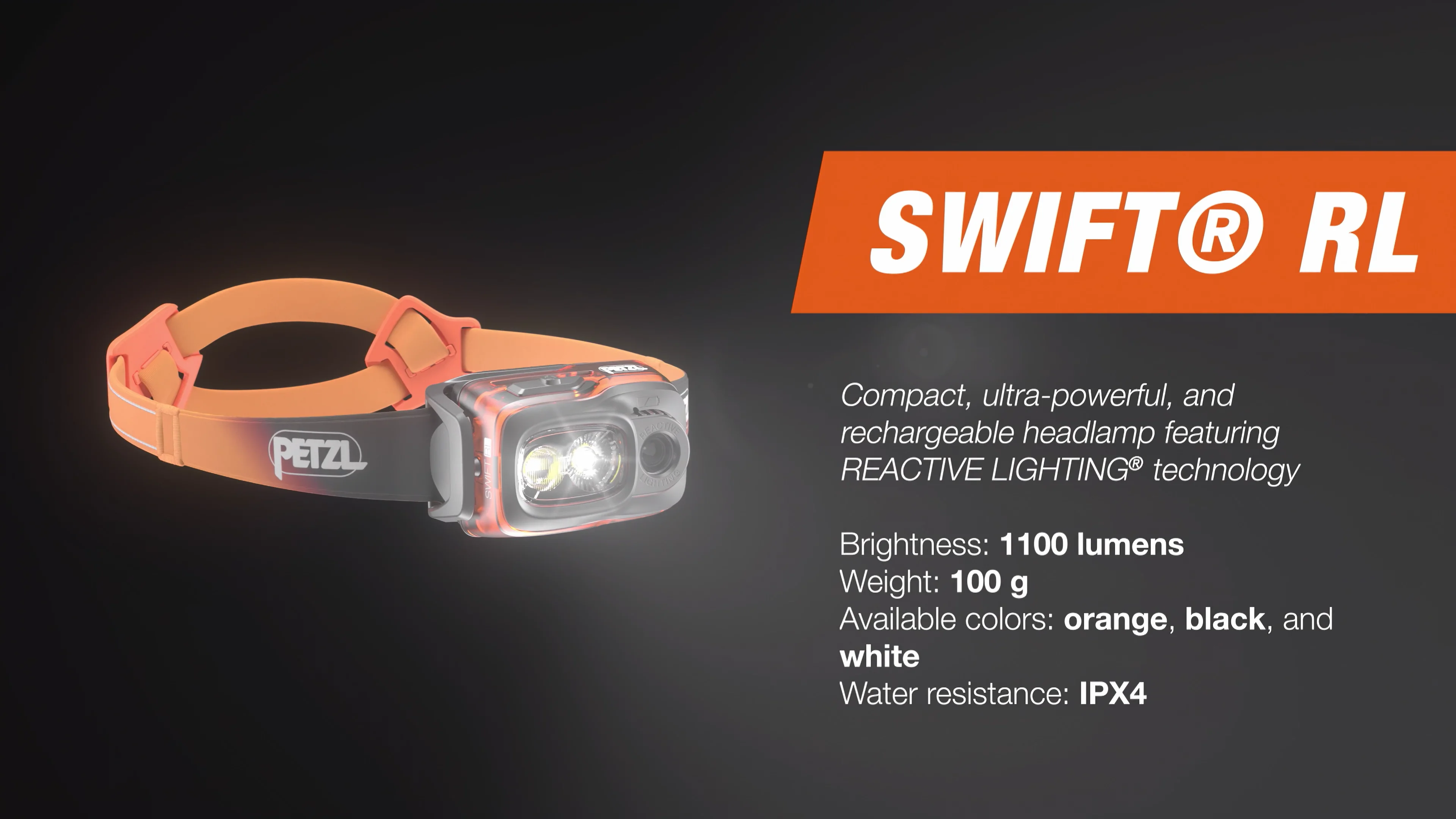 スイフト RL - PETZL｜HEADLAMP