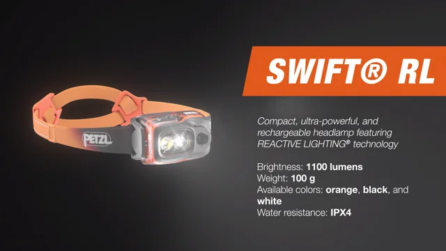 PETZL Swift RL 900 Lumens Reactive Headlamp E095BA00