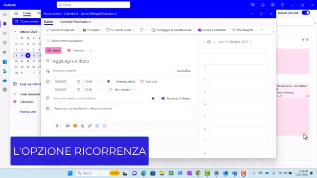 W2-1-10 L'opzione ricorrenza