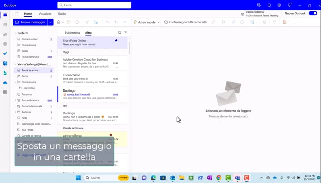 W1-3-4 Sposta un messaggio in una cartella