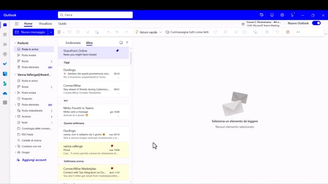 W1-3-8 Archivia un messaggio