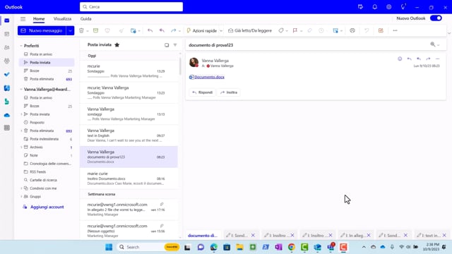 W1-5-7 Rinvia un messaggio