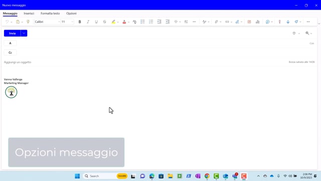 W1-5-6 Opzioni messaggio