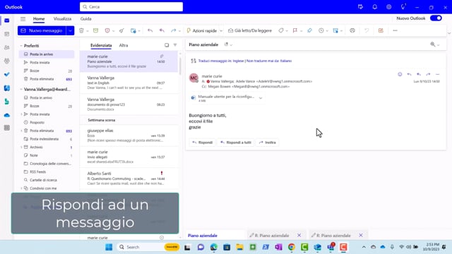 W1-5-8 Rispondi ad un messaggio