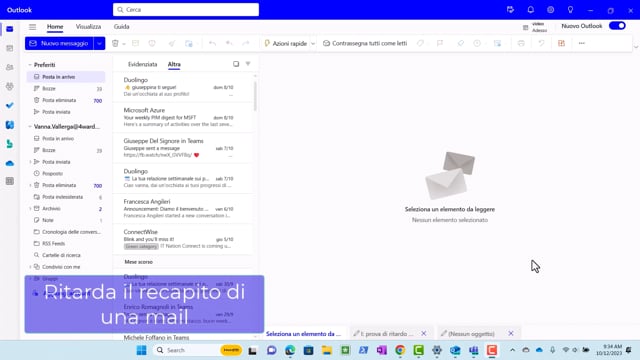 W1-5-13 Ritarda il recapito di una mail