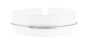 10 ct. t.w. Diamond Bar Bracelet in Sterling Silver
