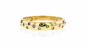 18 ct. t.w. Multi-Gemstone Ring in 14kt Yellow Gold