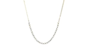 1.00 ct. t.w. Diamond Half-Tennis Necklace in 14kt Yellow Gold