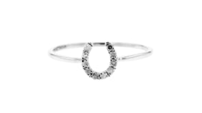 10 ct. t.w. Diamond Horseshoe Ring in Sterling Silver
