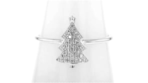10 ct. t.w. Diamond Christmas Tree Ring in Sterling Silver